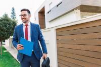 A smiling businessman