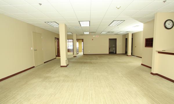 Built-out with cubicle area, private offices and conference room