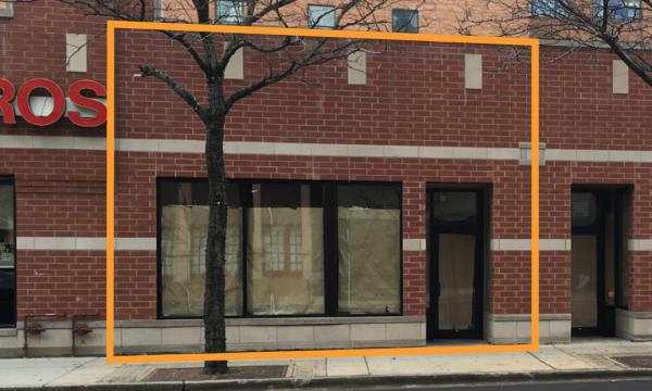 Retail storefront on Halsted in Greektown for lease