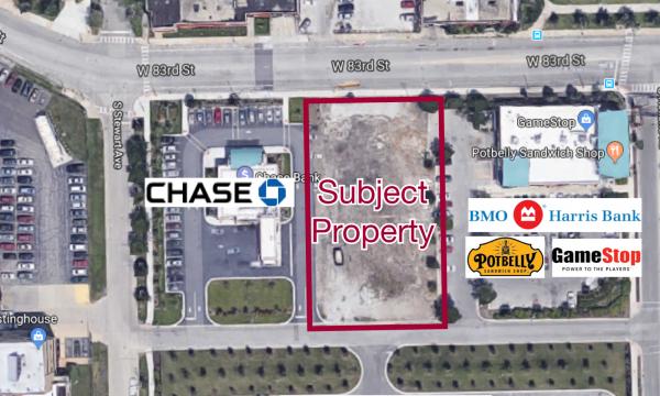 Retail development site adjacent to Chase for sale in Chicago
