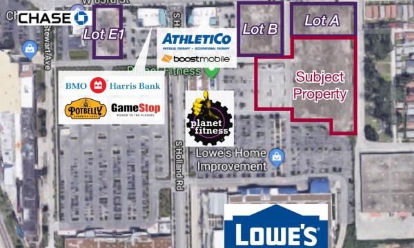 Potential to develop as big box retail or multi-tenant commercial property