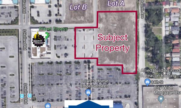 Large development site in Chatham Market in Chicago