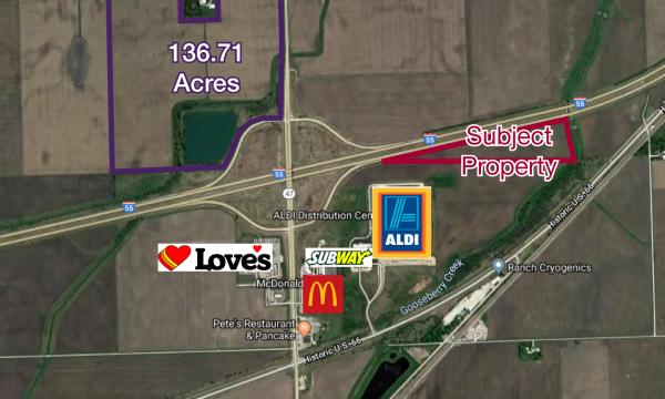4.29 Acre Development Site with Frontage on I-55
