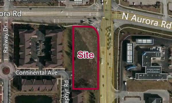 development site, Route 59, Naperville, North Aurora Rd., corner, for sale