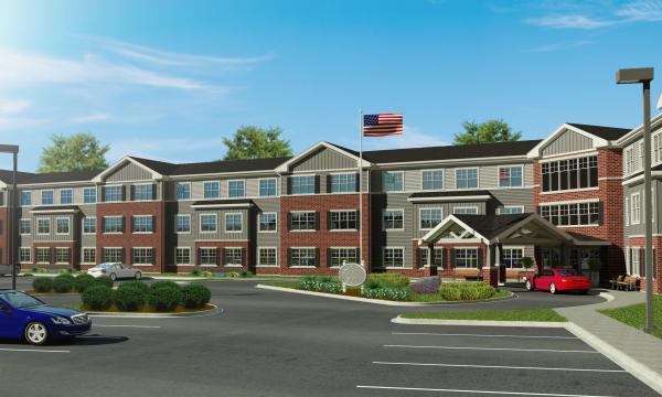 Approved site for senior housing development in Island Lake